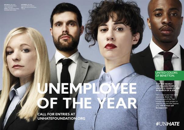 Benetton The Unemployee of the Year Reklam Kampanyası