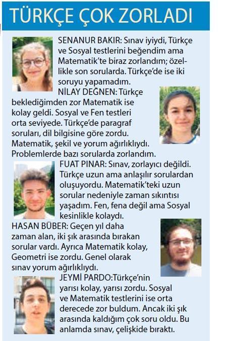 Zaman yetmedi Matematik’te hata