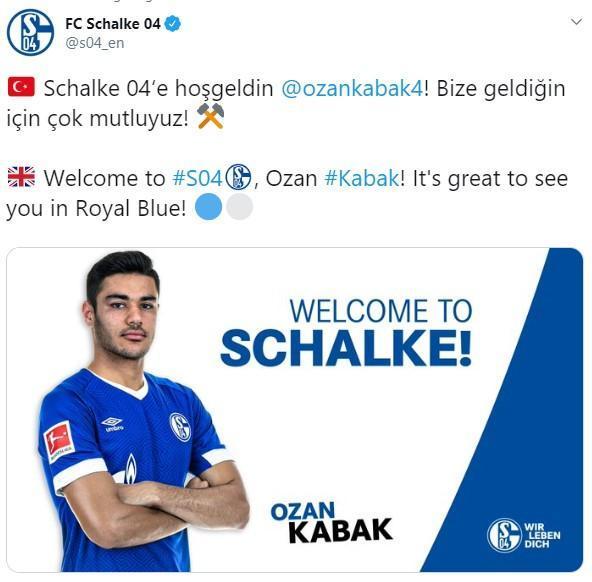 Schalke 04, Ozan Kabakı resmen açıkladı