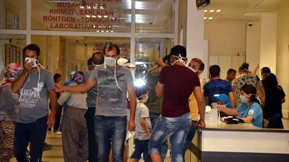 Antalyada korkutan olay Maskeler dağıtıldı...
