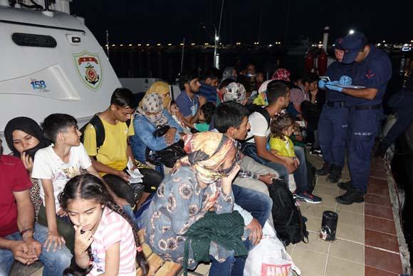 Çanakkalede 48 düzensiz göçmen yakalandı