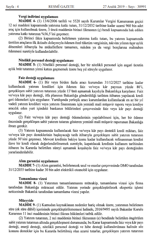 30 bin otomobil alım garantisi