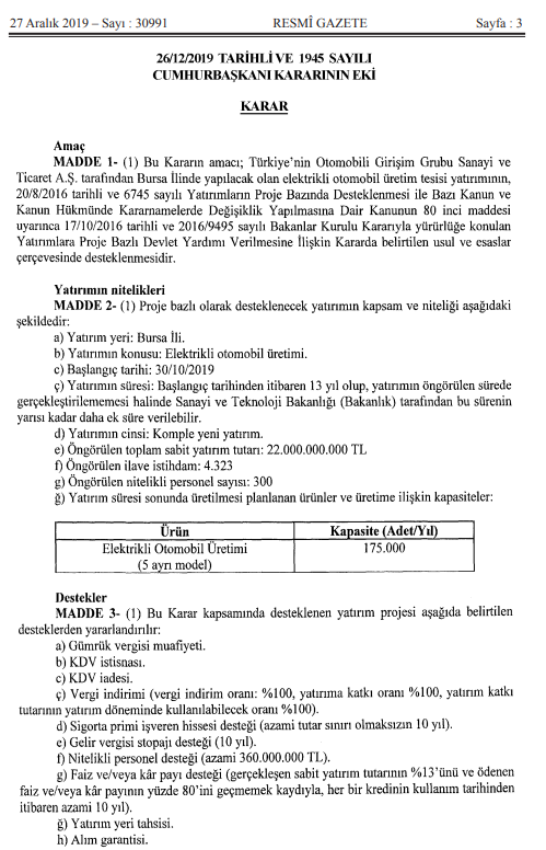 Son dakika | Yerli otomobil nerede üretilecek Kaç model ve adet olacak Tüm detaylar resmi olarak açıklandı...