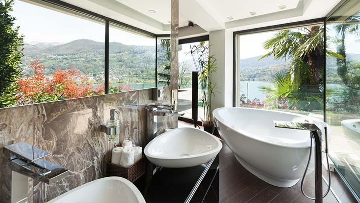 Birbiriyle uyumlu banyo tasarımları Birbiriyle uyumlu banyo tasarımları