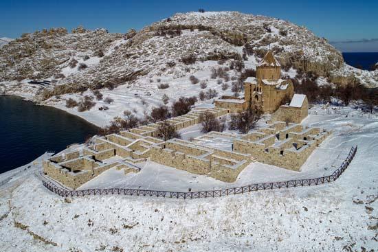 Akdamarda kış güzelliği