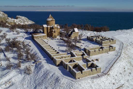 Akdamarda kış güzelliği