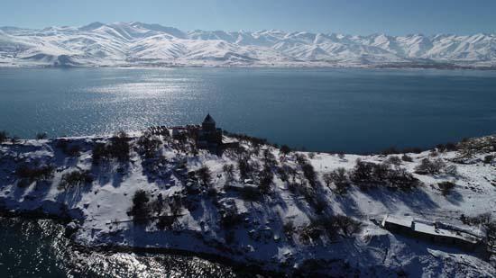 Akdamarda kış güzelliği