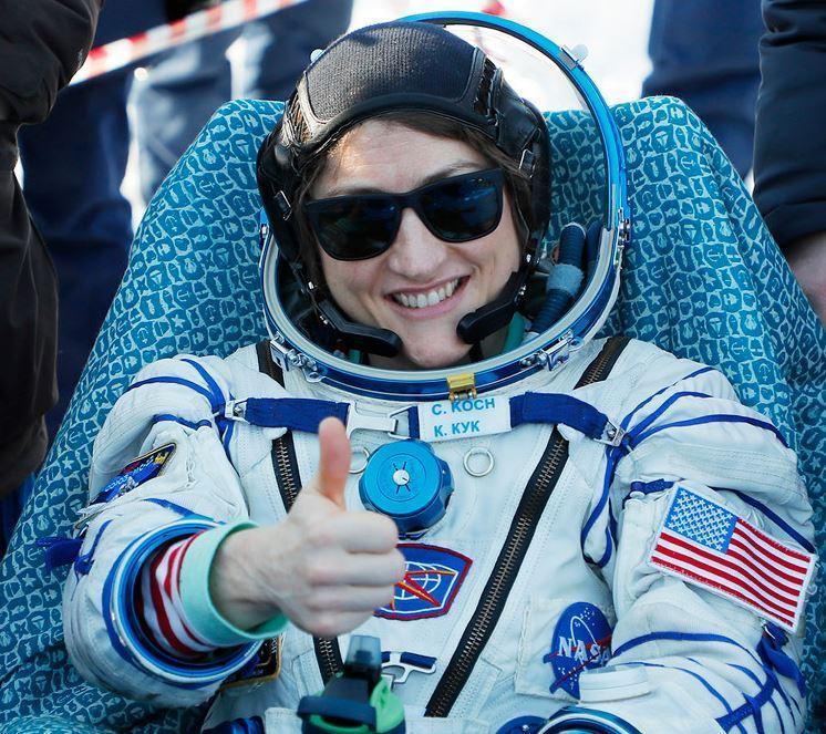 Kadın astronot Christina Koch, dünyaya rekorla döndü