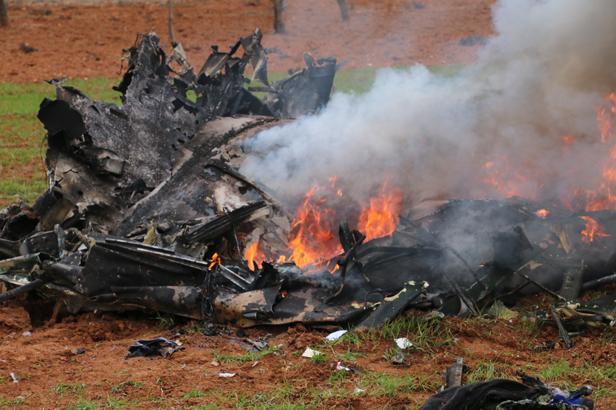 İdlibde helikopter düşürüldü