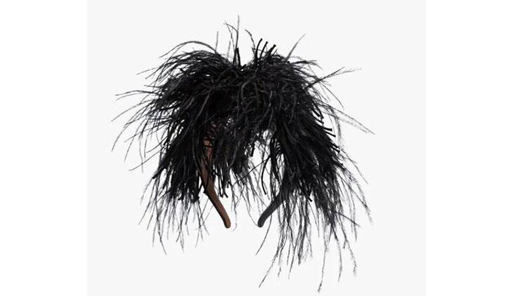 Loewe Black Feather Headband Loewe Black Feather Headband