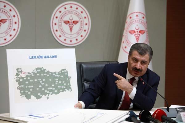 Son dakika: Sağlık Bakanı Koca duyurdu İl il corona virüsten ölen sayısı ve vaka sayısı...
