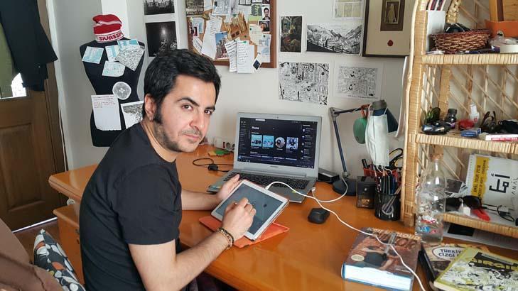 Corona virüsle mücadeleyi illüstrasyonlarına taşıdı