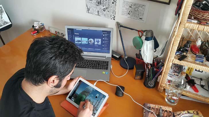 Corona virüsle mücadeleyi illüstrasyonlarına taşıdı