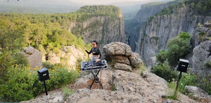 Tazı Kanyonunda klip çektiler