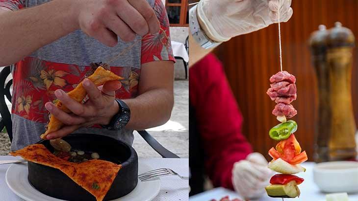 Kimse nasil yenildiğini bilmiyor! Hatay'in ipe dizilen lezzeti: kinnap kebabi