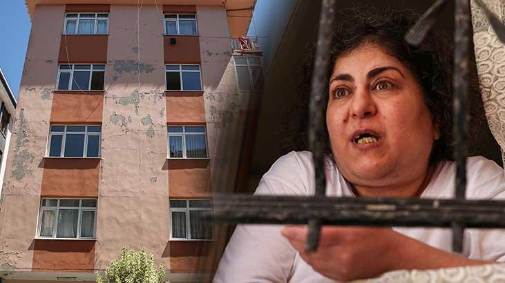 İstanbul'da korku apartmani! Görüntüler dehşete düşürdü
