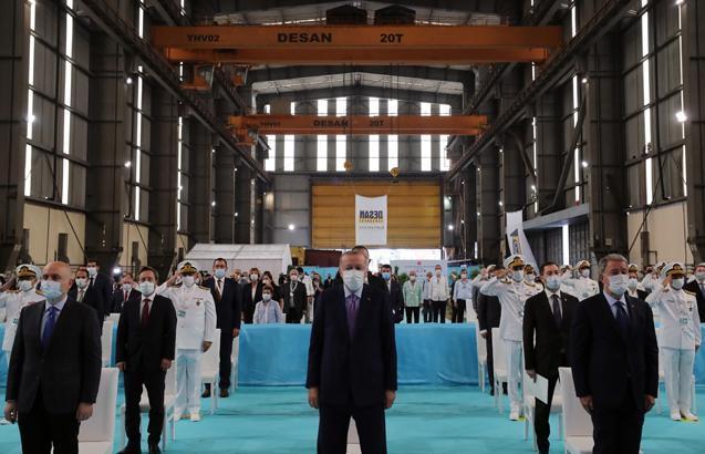 Cumhurbaşkanı Erdoğan Yeni Deniz Sistemleri Teslim Törenine katıldı