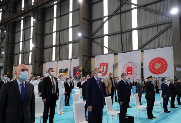 Cumhurbaşkanı Erdoğan Yeni Deniz Sistemleri Teslim Törenine katıldı