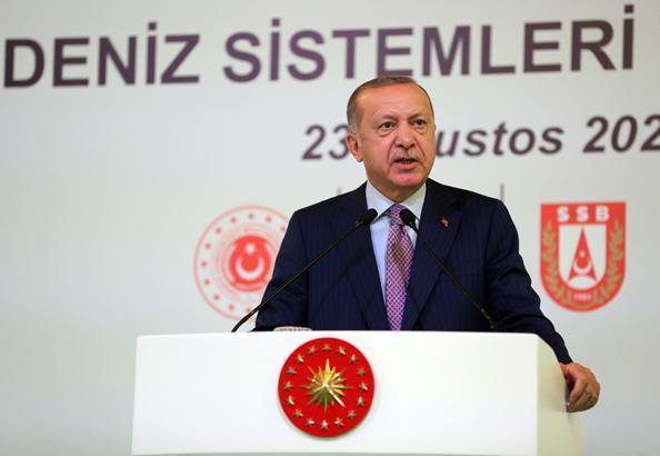 Cumhurbaşkanı Erdoğan Yeni Deniz Sistemleri Teslim Törenine katıldı