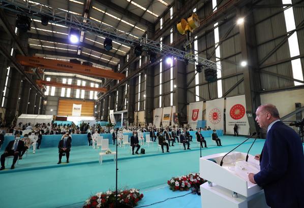 Cumhurbaşkanı Erdoğan Yeni Deniz Sistemleri Teslim Törenine katıldı