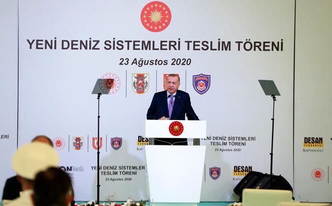 Cumhurbaşkanı Erdoğan Yeni Deniz Sistemleri Teslim Törenine katıldı