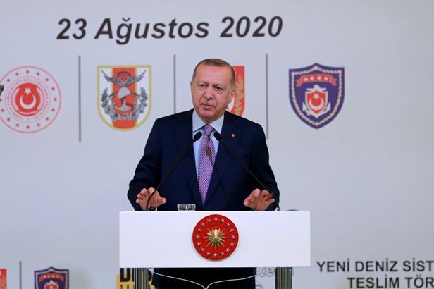 Cumhurbaşkanı Erdoğan Yeni Deniz Sistemleri Teslim Törenine katıldı