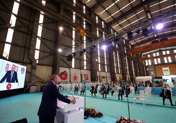 Cumhurbaşkanı Erdoğan Yeni Deniz Sistemleri Teslim Törenine katıldı
