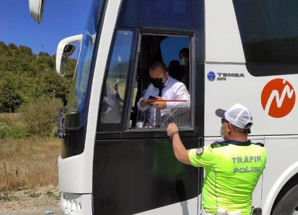 Samsun'da toplu taşima araçlarina siki virüs denetimi