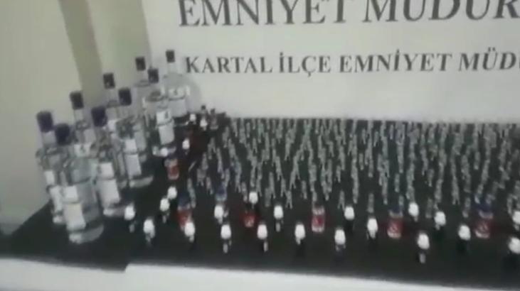 Kartal'da sahte içki operasyonu