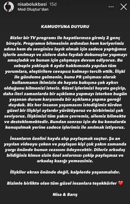 Survivor Barış ile Nisanın şok görüntüsü Yaşı küçük demişti ama...