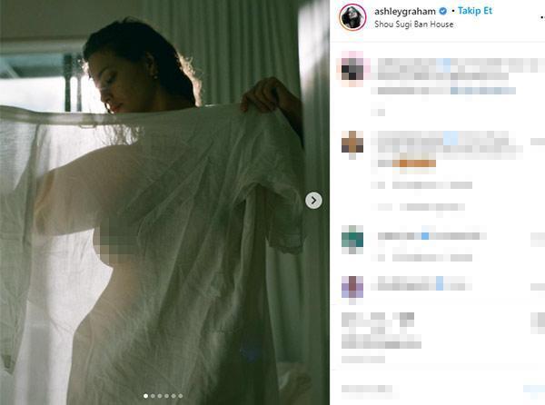 Ashley Grahamdan üstsüz pozlar Fotoğrafları kocası çekti