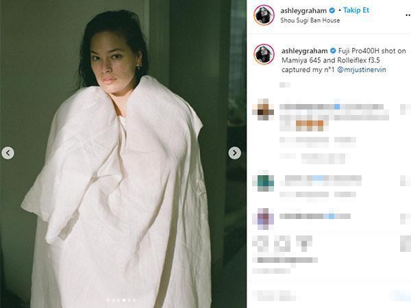 Ashley Grahamdan üstsüz pozlar Fotoğrafları kocası çekti