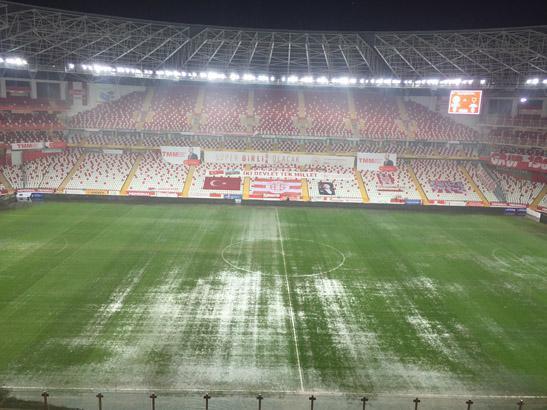 Ertelenen Antalyaspor - Atakaş Hatayspor maçından görüntüler