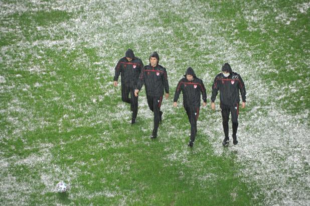 Ertelenen Antalyaspor - Atakaş Hatayspor maçından görüntüler