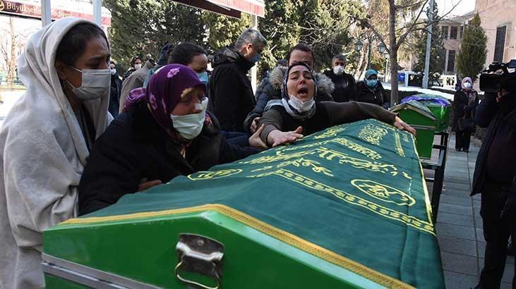 Tokkal çifti ve çocukları, son yolculuklarına uğurlandı Annenin feryadı yürek yaktı