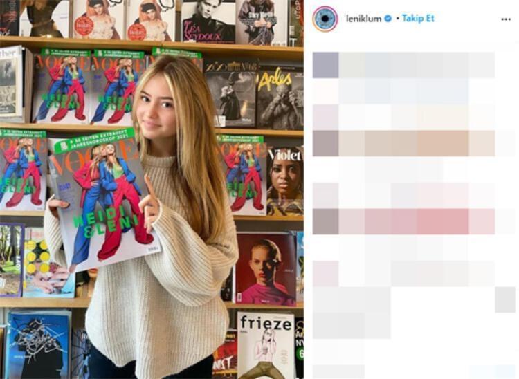 Heidi Klumun kızı Leni Klum defileye damga vurdu