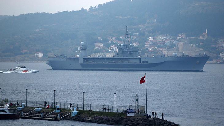 ABD savaş gemisi, Çanakkale Boğazından geçti