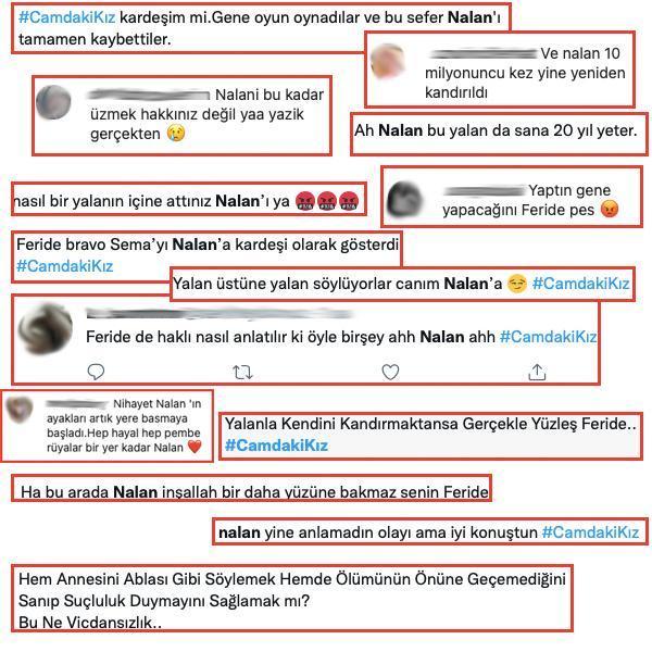 İşte Nalan için yapılan yorumlardan bazıları...