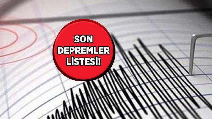 Deprem Mi Oldu Nerede Kaç şiddetinde? SON DEPREMLER LİSTESİ 1 Şubat ...