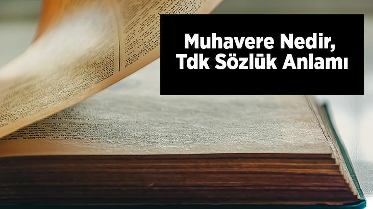 Muhavere nedir örnek?