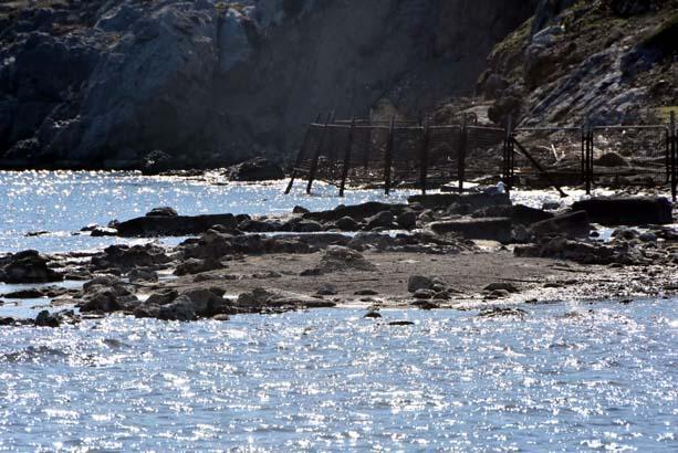 Bodrumda deniz çekildi, kral yolu gün yüzüne çıktı
