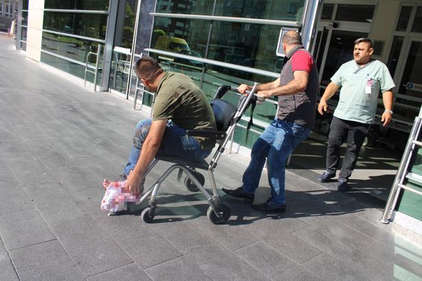 Acemi kasaplar hastaneye koştu