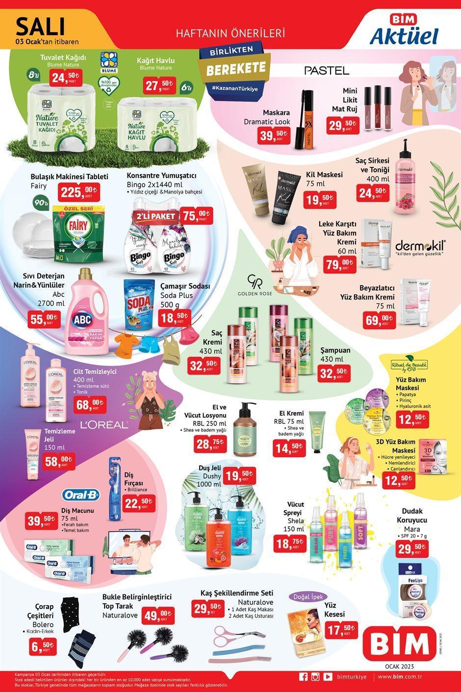 BİM 3 OCAK AKTÜEL ÜRÜNLER KATALOĞU