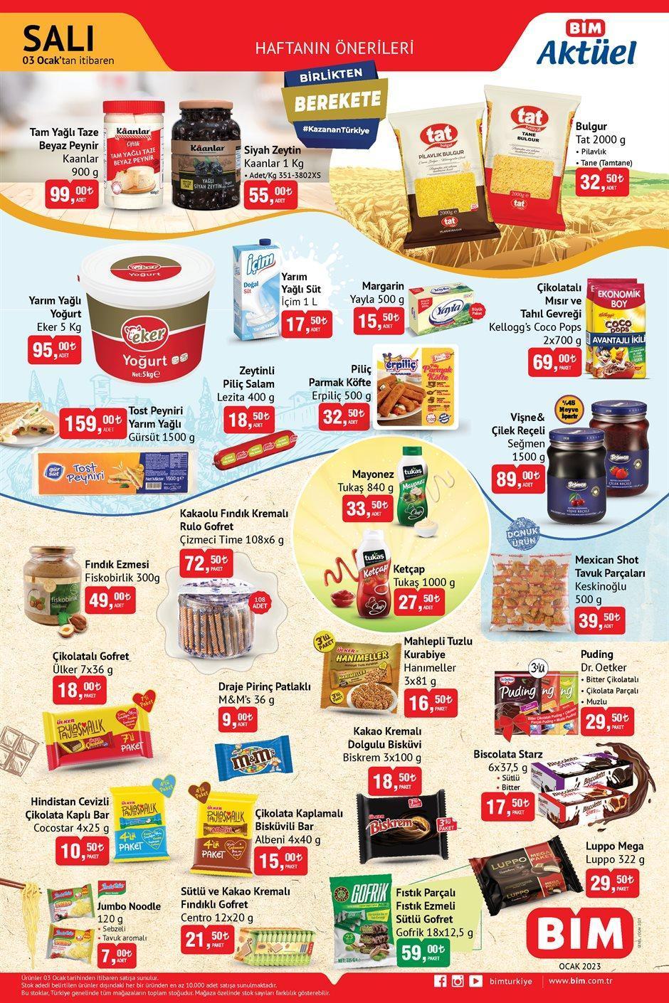BİM 3 OCAK AKTÜEL ÜRÜNLER KATALOĞU