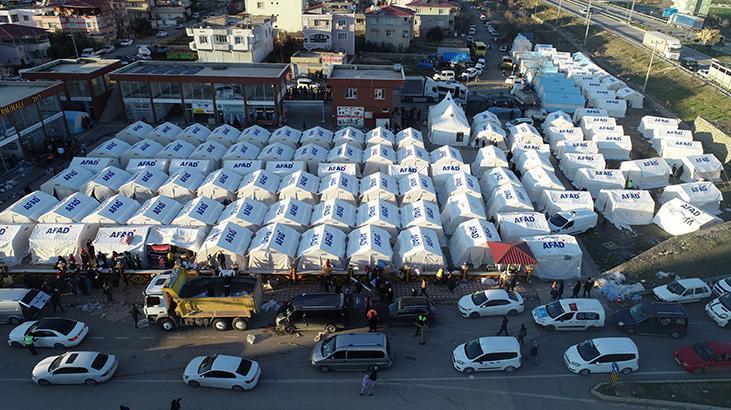 İSLAHİYEDE DEPREMZEDELER ÇADIR KENTİ YERLEŞTİRİLDİ