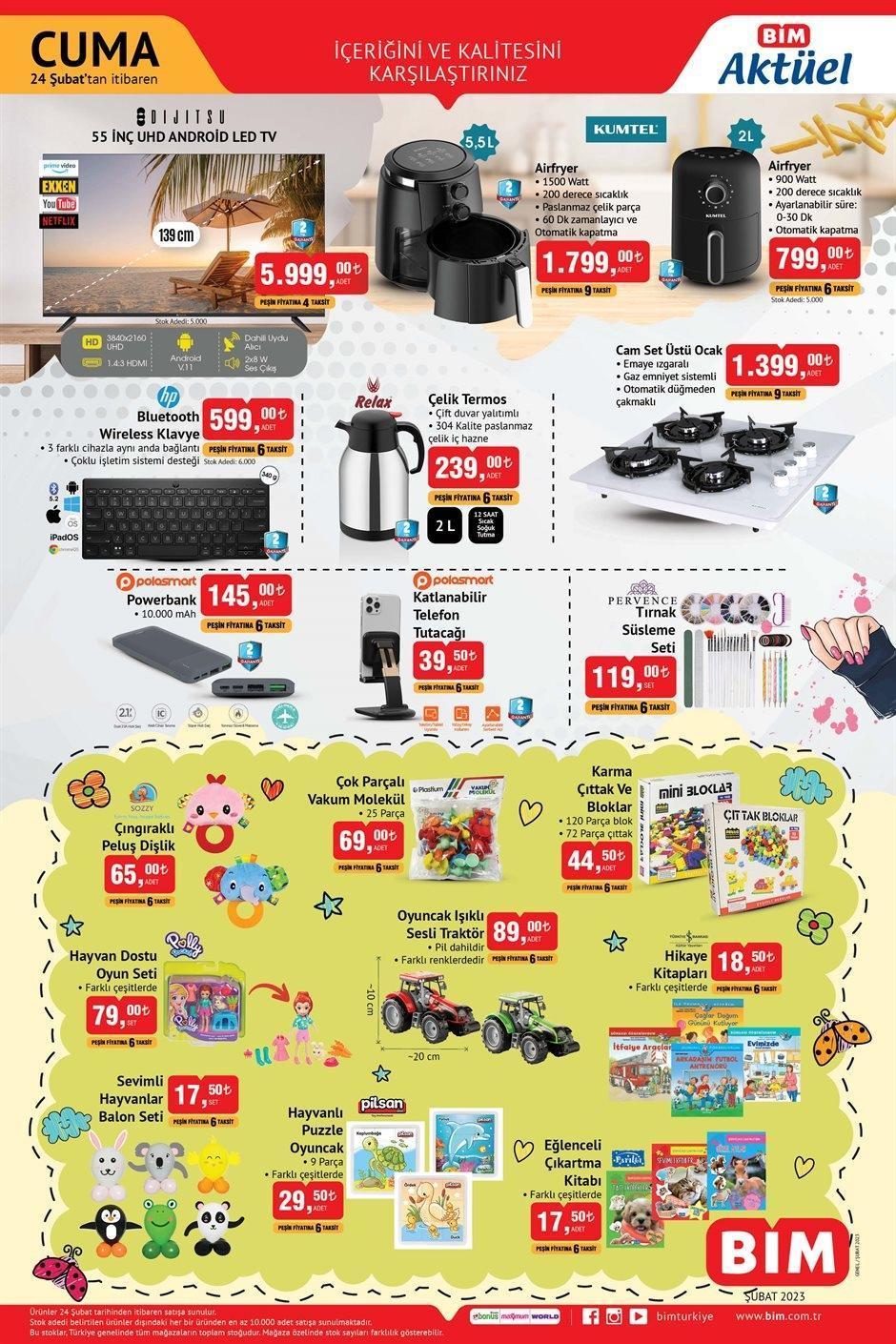 BİM 27 ŞUBAT AKTÜEL ÜRÜN KATALOĞU