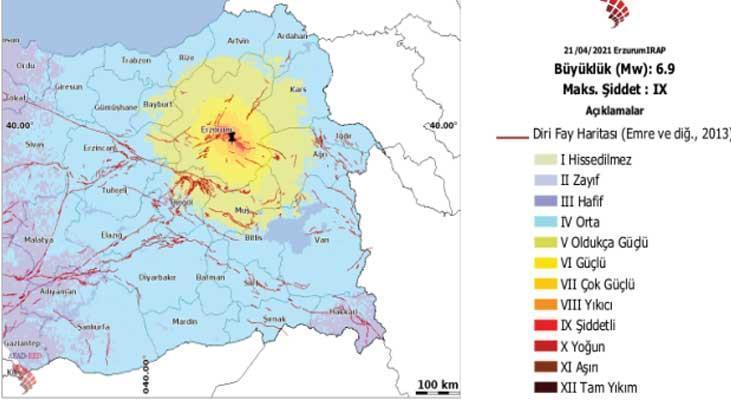 ERZURUM DEPREM RİSK HARİTASI; Erzurum deprem bölgesi mi, fay hattı