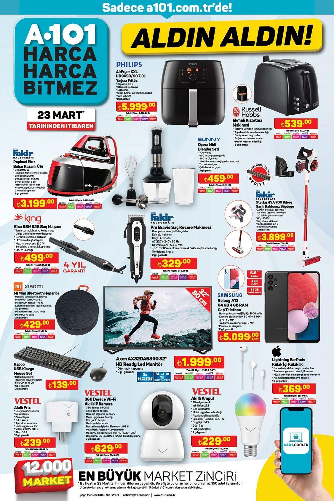 23 Mart A101 AKTÜEL KATALOĞU: A101de elektrikli motorlu bisiklet fırsatı Bu hafta A101 aktüel kataloğunda neler var A101 kataloğu avantajları...