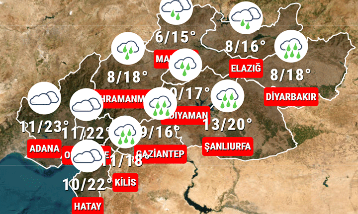 DEPREM BÖLGESİ HAVA DURUMU