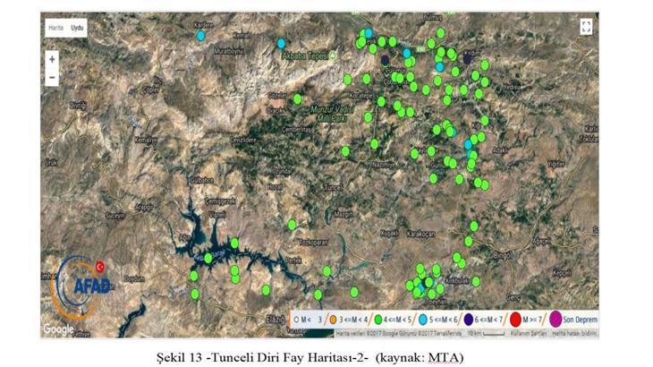 Tunceli deprem bölgesi mi Tunceli deprem risk haritası: Tunceliden fay hattı geçiyor mu